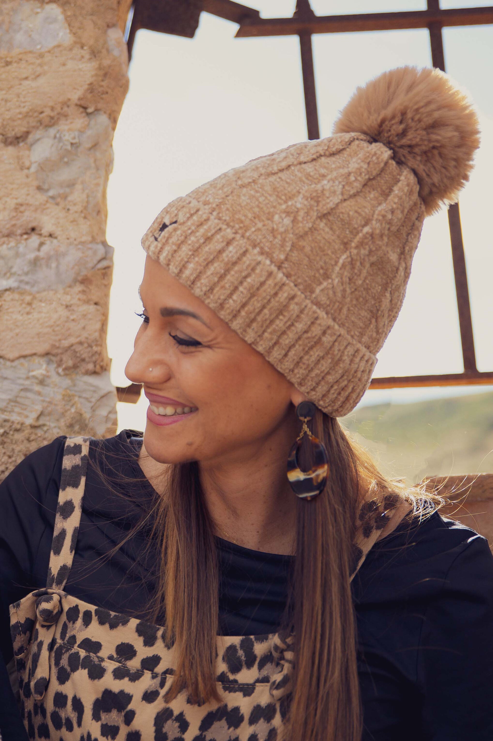 Bonnet - Navidad Beige