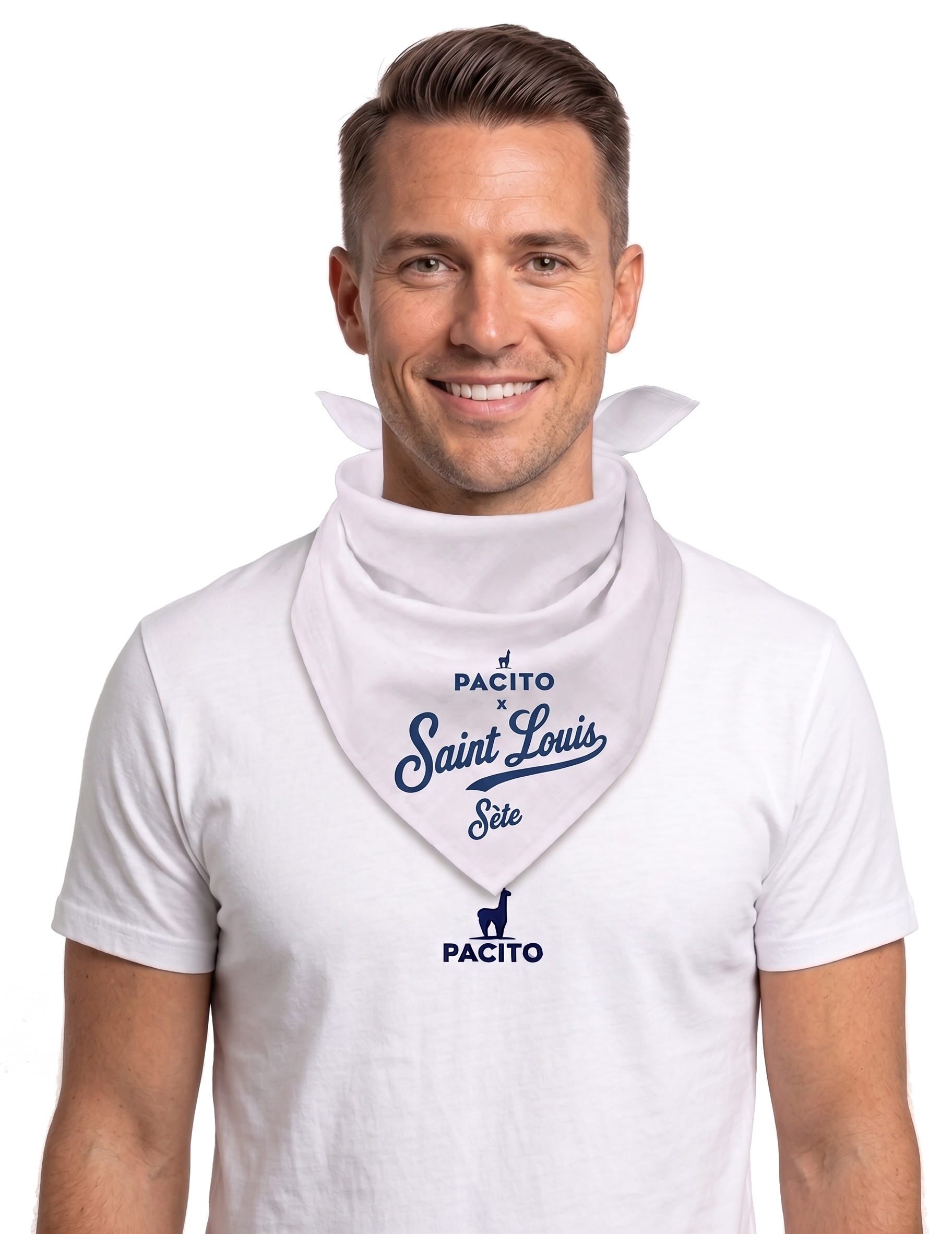Bandana Saint Louis Blanc "Edition limitée"
